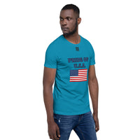 Short-Sleeve Unisex T-Shirt "1014-0031 U.S.A. (Black Logo)" - JCBTGlobal