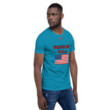 Short-Sleeve Unisex T-Shirt "1014-0031 U.S.A. (Red Logo)" - JCBTGlobal