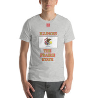 Short-Sleeve Unisex T-Shirt "10103-0051 Illinois (Red Logo)" - JCBTGlobal