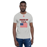 Short-Sleeve Unisex T-Shirt "1014-0031 U.S.A. (Red Logo)" - JCBTGlobal