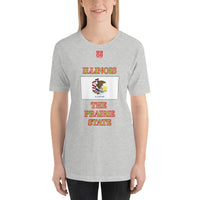 Short-Sleeve Unisex T-Shirt "2013-0051 Illinois (Red Logo)" - JCBTGlobal