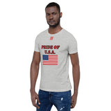 Short-Sleeve Unisex T-Shirt "1014-0031 U.S.A. (Red Logo)" - JCBTGlobal