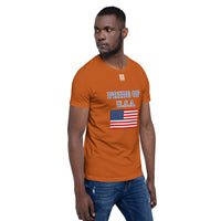 Short-Sleeve Unisex T-Shirt "1014-0031 U.S.A. (White Logo)" - JCBTGlobal