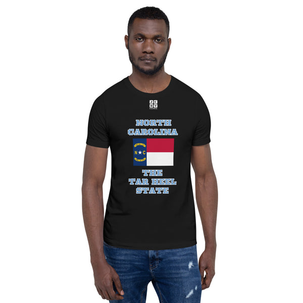 Short-Sleeve Unisex T-Shirt "10103-0101 North Carolina (White Logo)" - JCBTGlobal