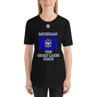 Short-Sleeve Unisex T-Shirt "2013-0081 Michigan (White Logo)" - JCBTGlobal