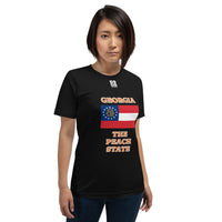 Short-Sleeve Unisex T-Shirt "2013-0091 Georgia (White Logo)" - JCBTGlobal