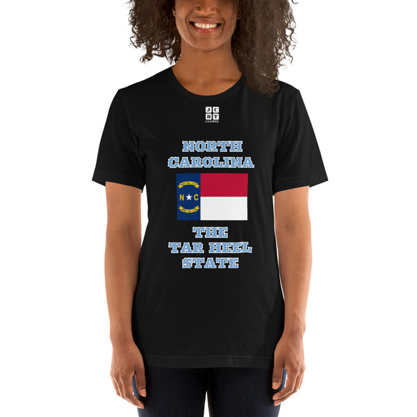 Short-Sleeve Unisex T-Shirt "2013-0101 North Carolina (White Logo)" - JCBTGlobal