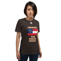 Short-Sleeve Unisex T-Shirt "2013-0091 Georgia (White Logo)" - JCBTGlobal