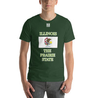 Short-Sleeve Unisex T-Shirt "10103-0051 Illinois (White Logo)" - JCBTGlobal