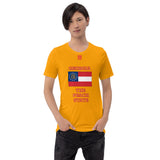 Short-Sleeve Unisex T-Shirt "10103-0091 Georgia (Red Logo)" - JCBTGlobal