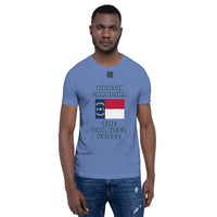 Short-Sleeve Unisex T-Shirt "10103-0101 North Carolina (Black Logo)" - JCBTGlobal