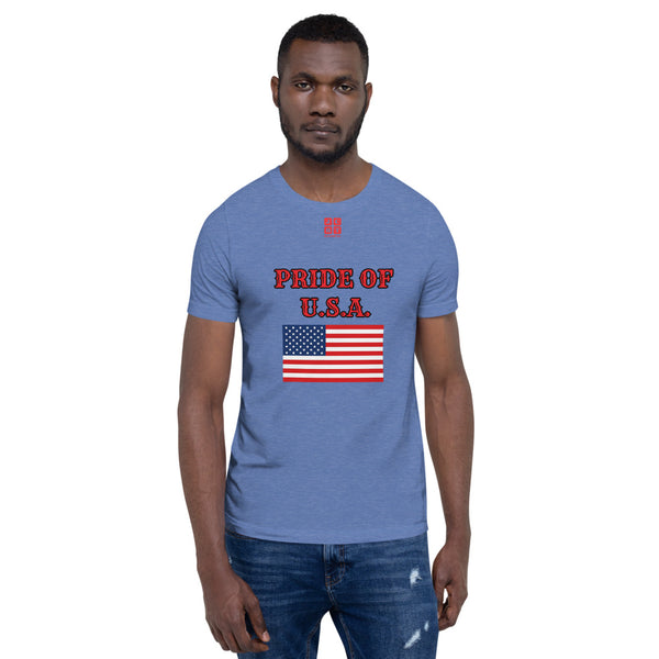 Short-Sleeve Unisex T-Shirt "1014-0031 U.S.A. (Red Logo)" - JCBTGlobal