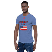 Short-Sleeve Unisex T-Shirt "1014-0031 U.S.A. (Red Logo)" - JCBTGlobal