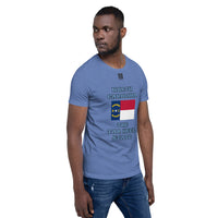 Short-Sleeve Unisex T-Shirt "10103-0101 North Carolina (Black Logo)" - JCBTGlobal