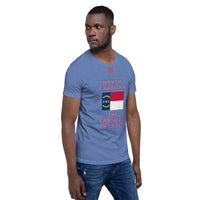 Short-Sleeve Unisex T-Shirt "10103-0101 North Carolina (Red Logo)" - JCBTGlobal