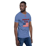 Short-Sleeve Unisex T-Shirt "1014-0031 U.S.A. (Red Logo)" - JCBTGlobal