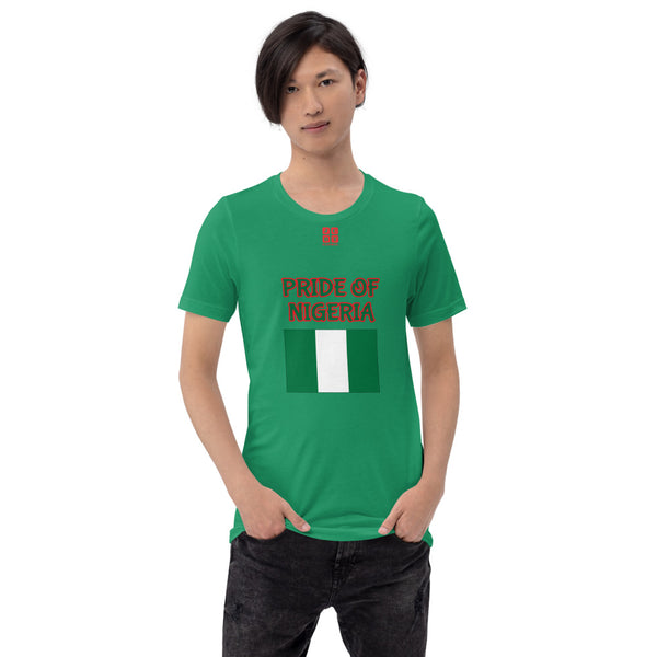 Short-Sleeve Unisex T-Shirt "1014-0071 Nigeria (Red Logo)" - JCBTGlobal