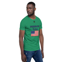 Short-Sleeve Unisex T-Shirt "1014-0031 U.S.A. (Black Logo)" - JCBTGlobal