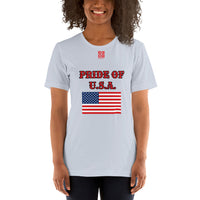 Short-Sleeve Unisex T-Shirt "2014-0031 U.S.A. (Red Logo)" - JCBTGlobal