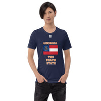 Short-Sleeve Unisex T-Shirt "10103-0091 Georgia (White Logo)" - JCBTGlobal