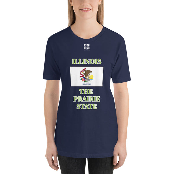 Short-Sleeve Unisex T-Shirt "2013-0051 Illinois (White Logo)" - JCBTGlobal