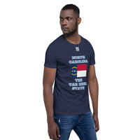 Short-Sleeve Unisex T-Shirt "10103-0101 North Carolina (White Logo)" - JCBTGlobal