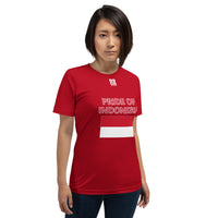 Short-Sleeve Unisex T-Shirt "2014-0041 Indonesia (White Logo)" - JCBTGlobal