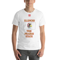 Short-Sleeve Unisex T-Shirt "10103-0051 Illinois (Red Logo)" - JCBTGlobal