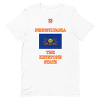 Short-Sleeve Unisex T-Shirt "10103-0061 Pennsylvania (Red Logo)" - JCBTGlobal