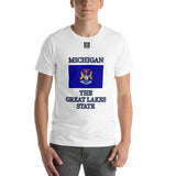 Short-Sleeve Unisex T-Shirt "10103-0081 Michigan (Black Logo)" - JCBTGlobal