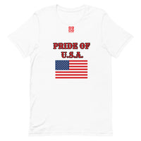 Short-Sleeve Unisex T-Shirt "1014-0031 U.S.A. (Red Logo)" - JCBTGlobal