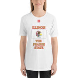 Short-Sleeve Unisex T-Shirt "2013-0051 Illinois (Red Logo)" - JCBTGlobal