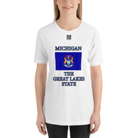 Short-Sleeve Unisex T-Shirt "2013-0081 Michigan (Black Logo)" - JCBTGlobal