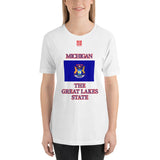 Short-Sleeve Unisex T-Shirt "2013-0081 Michigan (Red Logo)" - JCBTGlobal