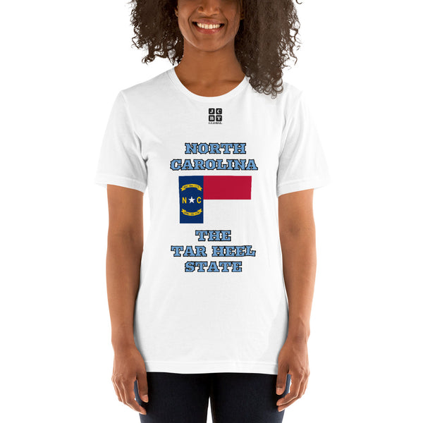 Short-Sleeve Unisex T-Shirt "2013-0101 North Carolina (Black Logo)" - JCBTGlobal