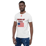 Short-Sleeve Unisex T-Shirt "1014-0031 U.S.A. (Red Logo)" - JCBTGlobal