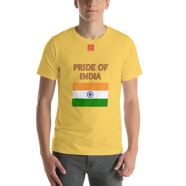 Short-Sleeve Unisex T-Shirt "1014-0021 India (Red Logo)" - JCBTGlobal