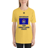 Short-Sleeve Unisex T-Shirt "2013-0081 Michigan (Black Logo)" - JCBTGlobal