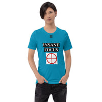 Short-Sleeve Unisex T-Shirt "10102-0091 Insane Focus (Black Logo)"