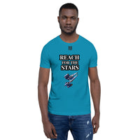 Short-Sleeve Unisex T-Shirt "10102-0141 Reach For The Stars (Black Logo)"