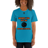 Short-Sleeve Unisex T-Shirt "20101-0011 Born To Play Basketball (Black Logo)"