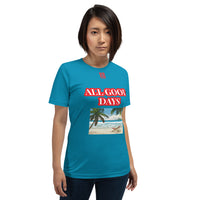 Short-Sleeve Unisex T-Shirt "20102-0031 All Good Days (Red Logo)"