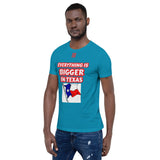 Short-Sleeve Unisex T-Shirt "10102-0051 Everything Is Bigger In Texas (Red Logo)" - JCBTGlobal