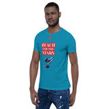 Short-Sleeve Unisex T-Shirt "10102-0141 Reach For The Stars (Red Logo)"