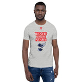 Short-Sleeve Unisex T-Shirt "10102-0141 Reach For The Stars (Red Logo)"