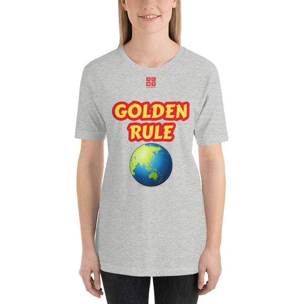 Short-Sleeve Unisex T-Shirt "20102-0021 Golden Rule (Red Logo)"