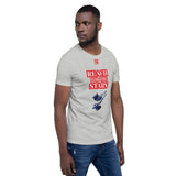 Short-Sleeve Unisex T-Shirt "10102-0141 Reach For The Stars (Red Logo)"