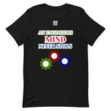 Short-Sleeve Unisex T-Shirt "10102-0071 An Engineer's Mind Never Stops (White Logo)"