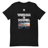 Short-Sleeve Unisex T-Shirt "10102-0111 Wisdom Is Power (White Logo)"