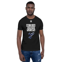 Short-Sleeve Unisex T-Shirt "10102-0141 Reach For The Stars (White Logo)"